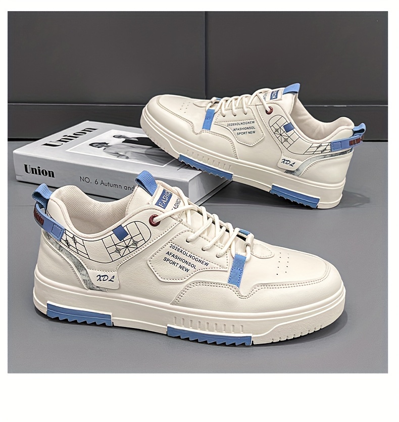 color block skateboard shoes men s trendy street style comfy details 14